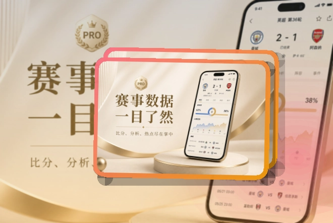 杂志式App介绍 · 比赛信息入口 · 移动查看更省时间界面展示
